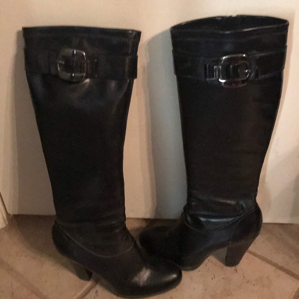 Calvin Klein black dressy boots
